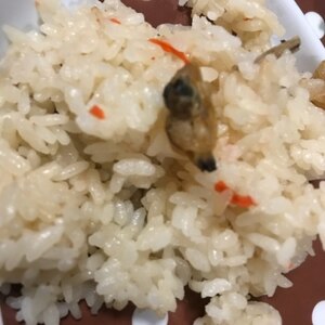 アサリの剥き身で炊き込みご飯